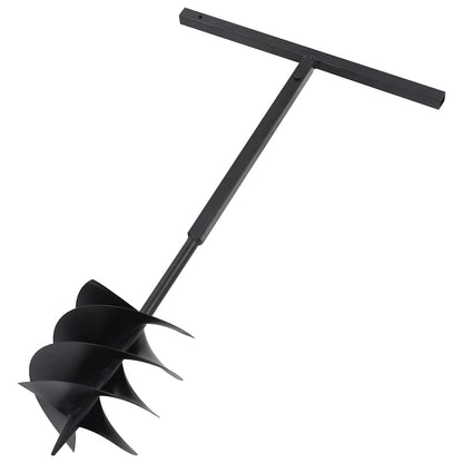 145258 vidaXL Ground Drill with Handle 250 mm Steel Black 2