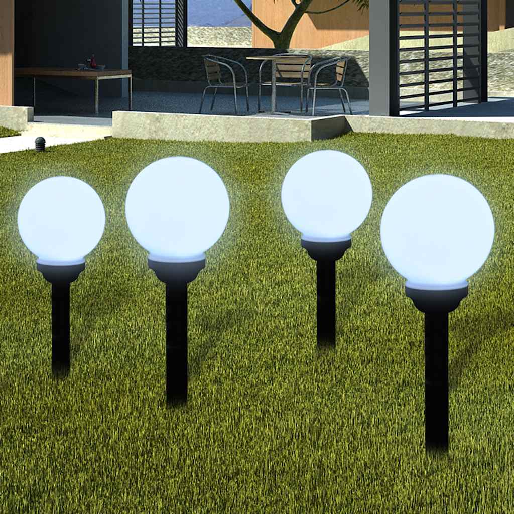 vidaXL Outdoor Pathway Lamps 8 pcs LED 15 cm with Ground Spike 1