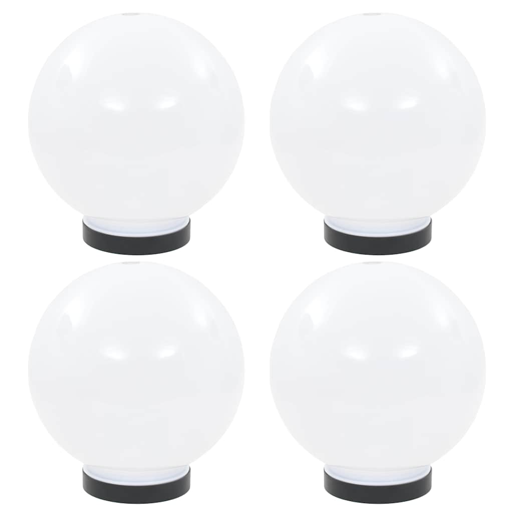 vidaXL Bowl Lamp | Set of 4 | White | PMMA (polymethyl methacrylate) 1