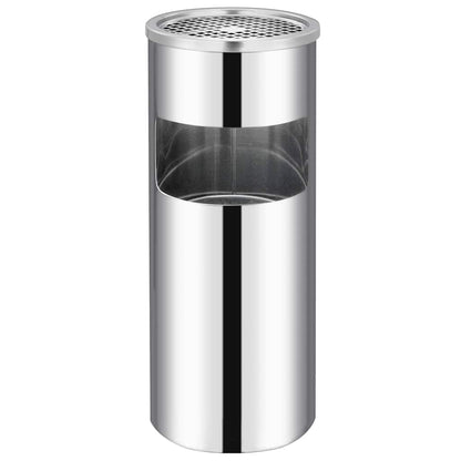 vidaXL Ashtray Dustbin 30 L Stainless Steel 2