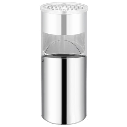 vidaXL Ashtray Dustbin 30 L Stainless Steel 3