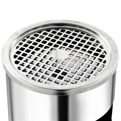 vidaXL Ashtray Dustbin 30 L Stainless Steel 4