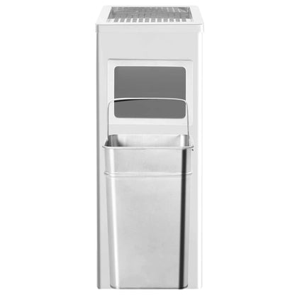 vidaXL Ashtray Dustbin 36 L Stainless Steel 4
