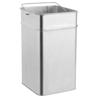 vidaXL Ashtray Dustbin 36 L Stainless Steel 5