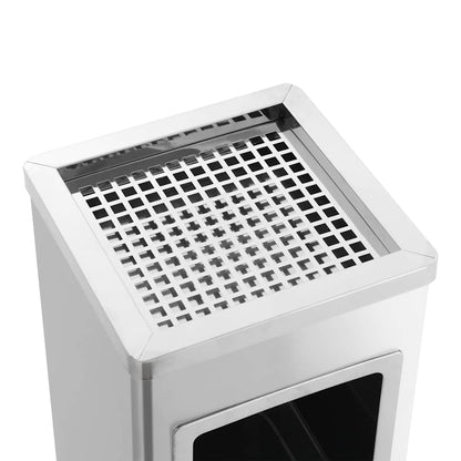 vidaXL Ashtray Dustbin 36 L Stainless Steel 6