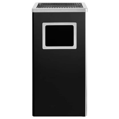 vidaXL Ashtray Dustbin 45 L Steel Black 2