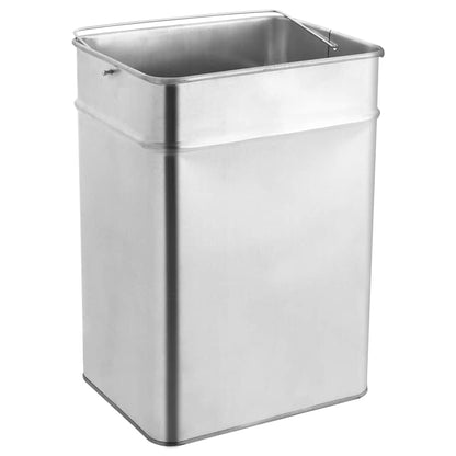 vidaXL Ashtray Dustbin 45 L Steel Black 5