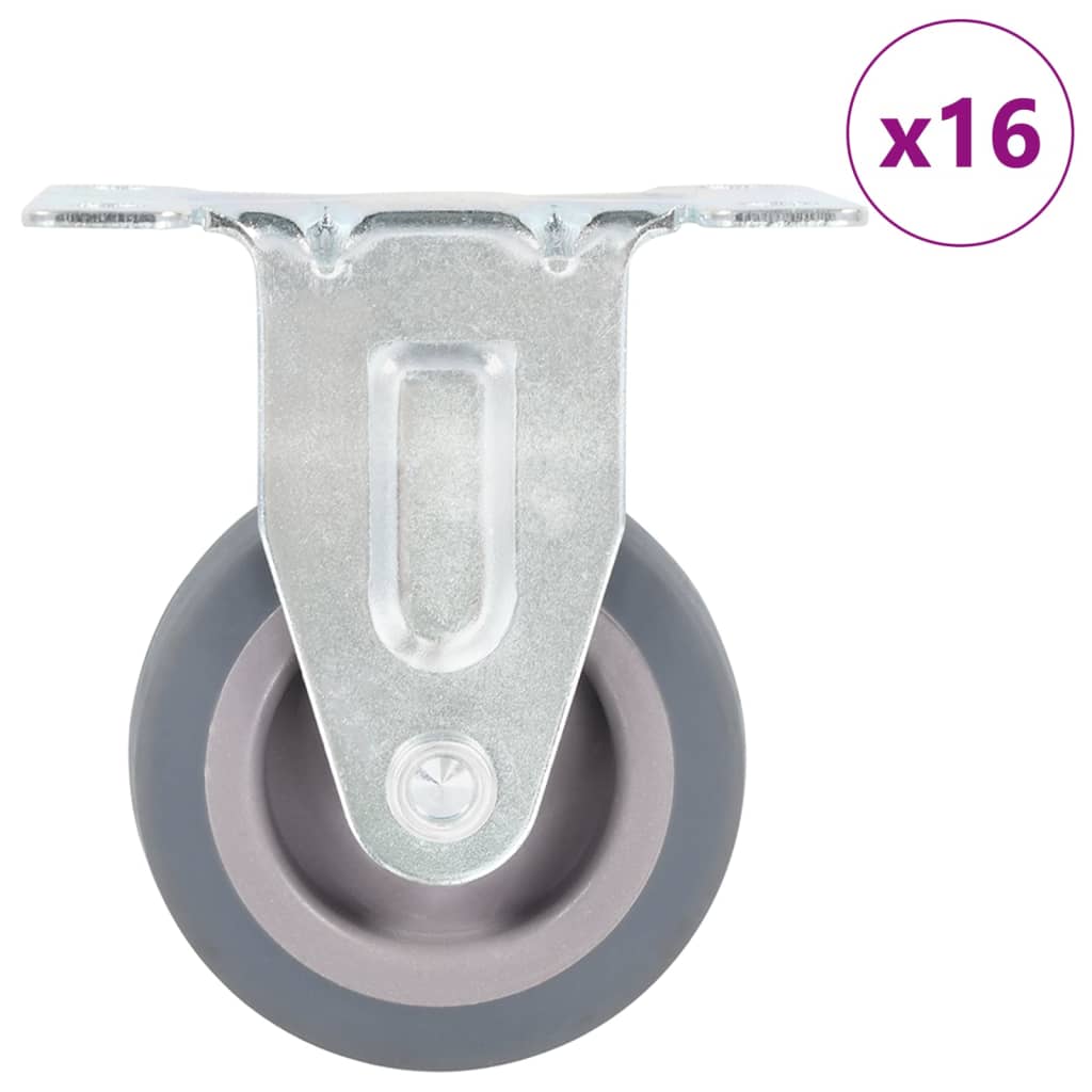 vidaXL 16 pcs Fixed Casters 50 mm 1