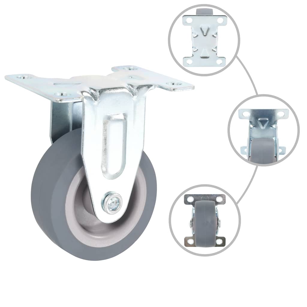 vidaXL 16 pcs Fixed Casters 50 mm 2