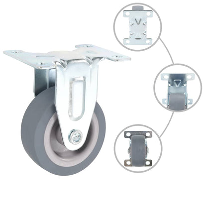 vidaXL 16 pcs Fixed Casters 50 mm 2