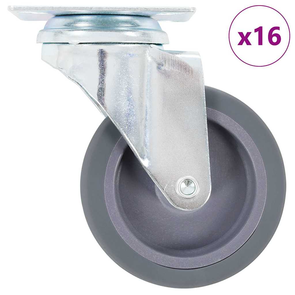 vidaXL 16 pcs Swivel Casters 75 mm 1