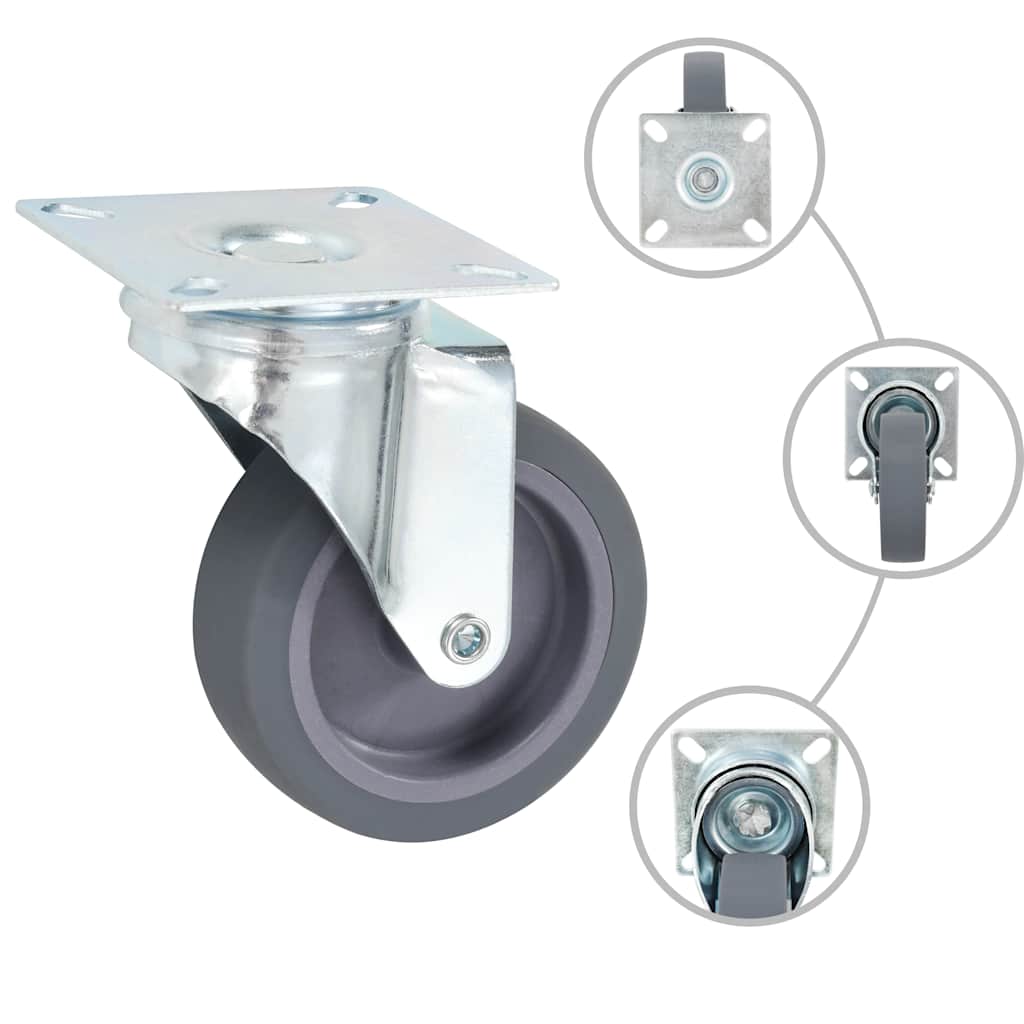 vidaXL 16 pcs Swivel Casters 75 mm 2