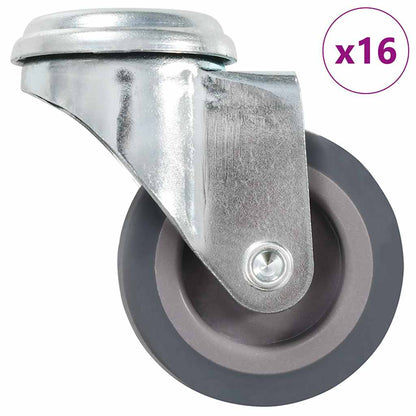 vidaXL 16 pcs Bolt Hole Swivel Casters 50 mm 1