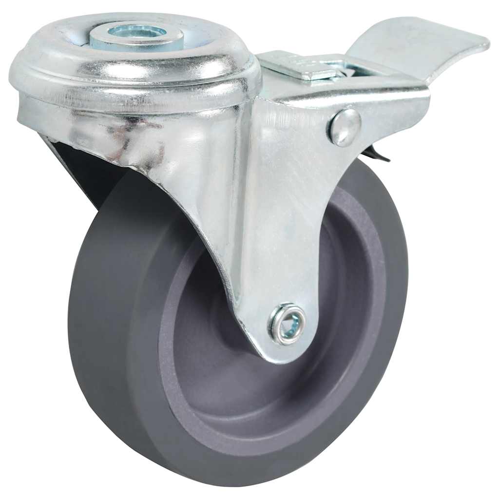 vidaXL 12 pcs Bolt Hole Swivel Casters 75 mm 2