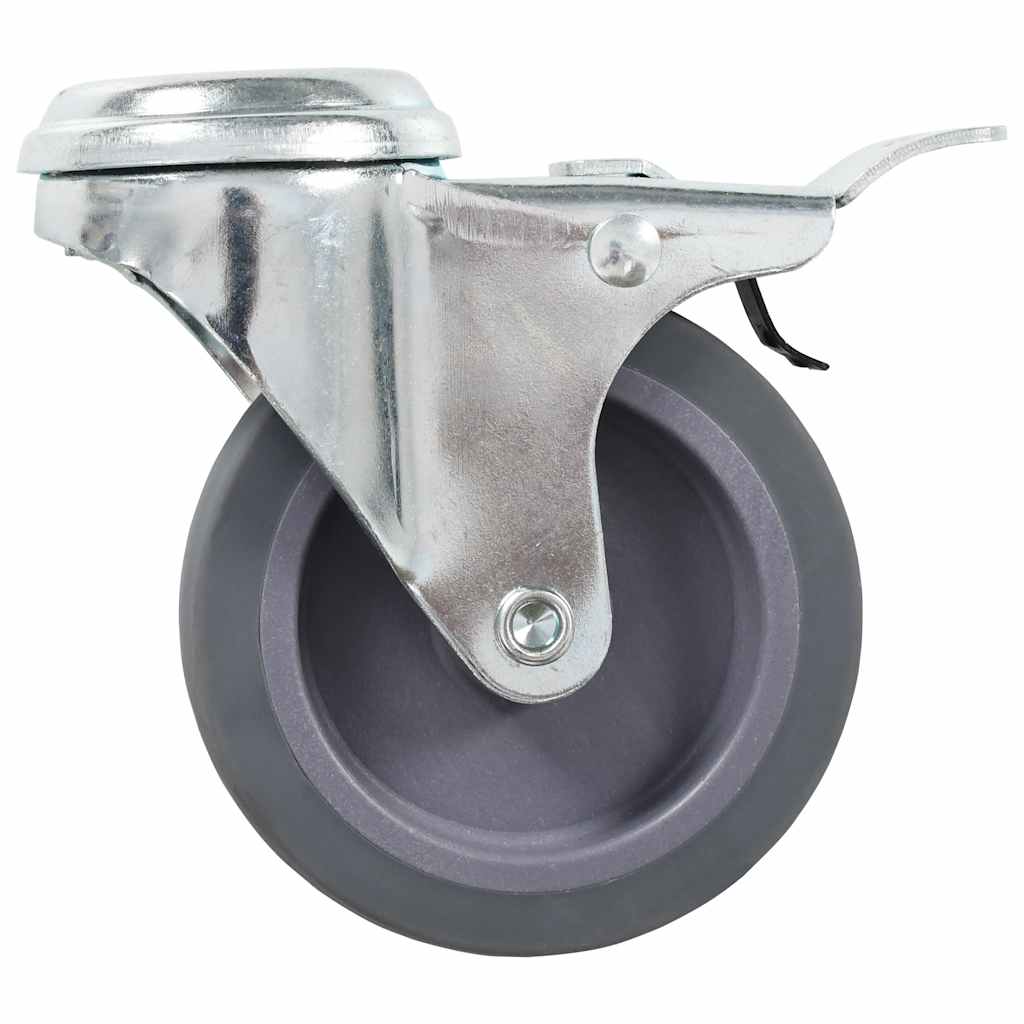 vidaXL 12 pcs Bolt Hole Swivel Casters 75 mm 3
