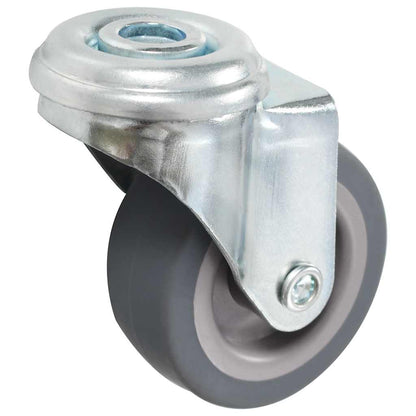 vidaXL 12 pcs Bolt Hole Swivel Casters 50 mm 3