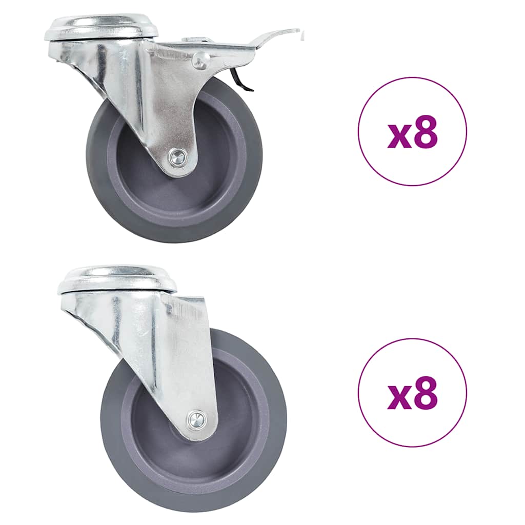 Bolt Hole Swivel Casters 75 mm 16