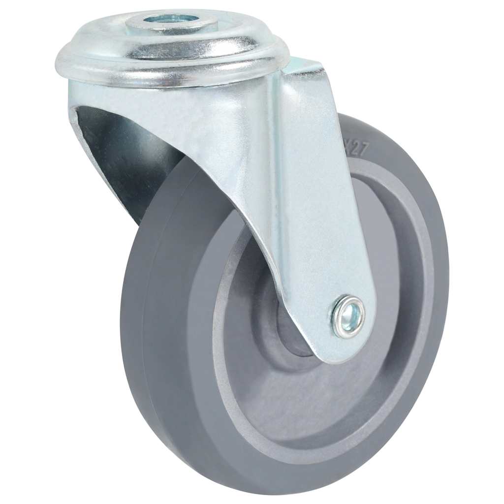 vidaXL 8 pcs Bolt Hole Swivel Casters 100 mm 4