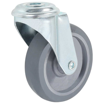 vidaXL 8 pcs Bolt Hole Swivel Casters 100 mm 4
