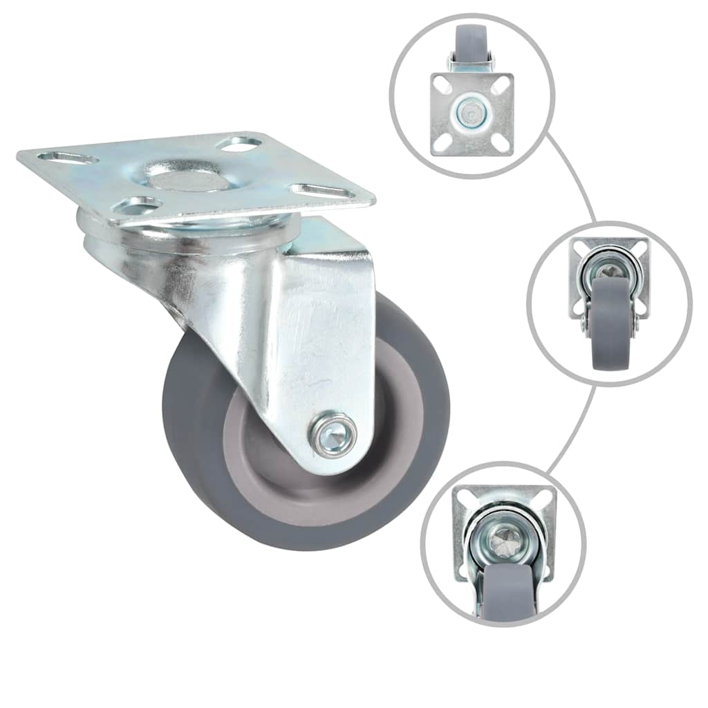 vidaXL 24 pcs Swivel Casters 50 mm 4
