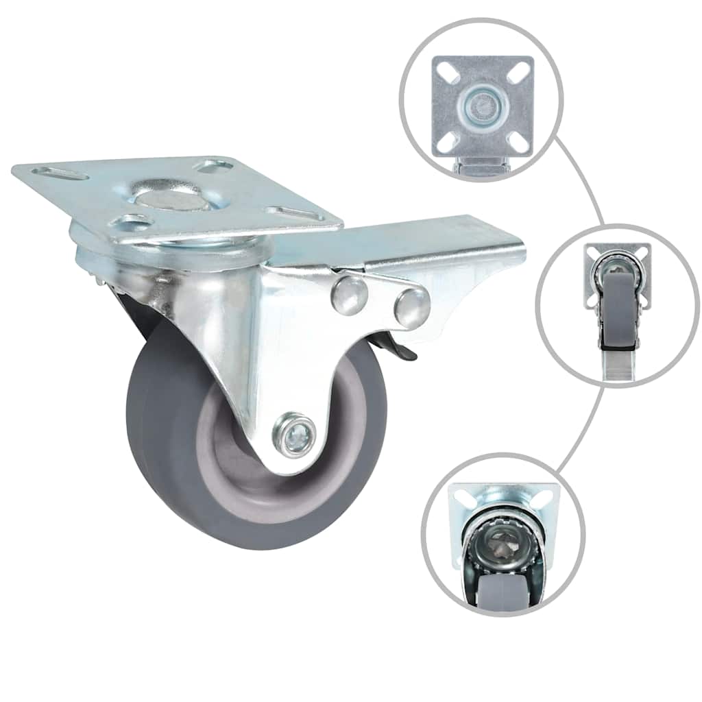 vidaXL 12 pcs Swivel Casters 50 mm 2