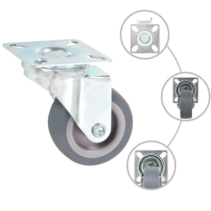 vidaXL 12 pcs Swivel Casters 50 mm 6