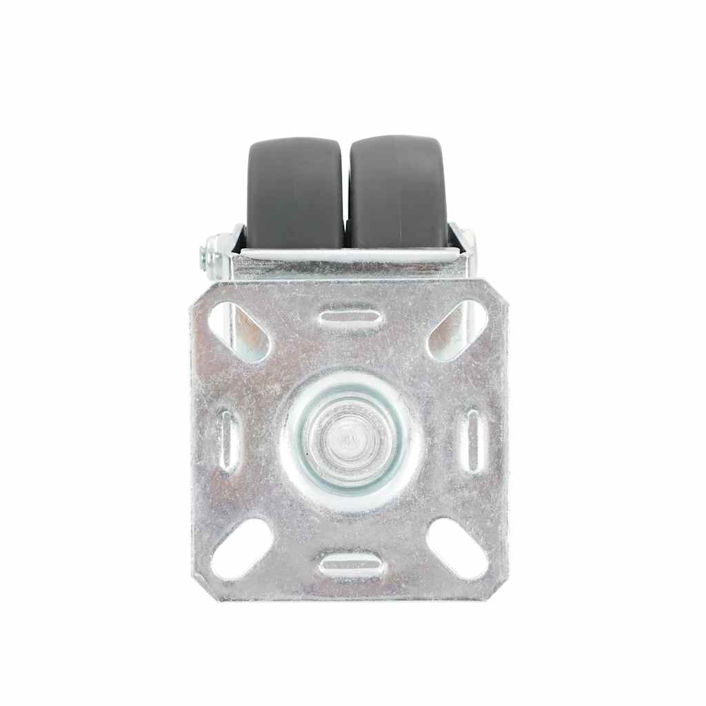 vidaXL 12 pcs Twin-wheel Swivel Casters 50 mm 6