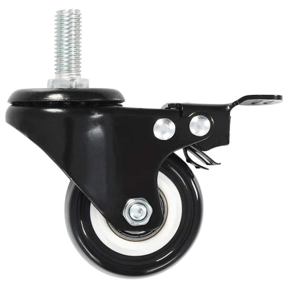 vidaXL 16 pcs Swivel Casters with Brakes 50 mm 4