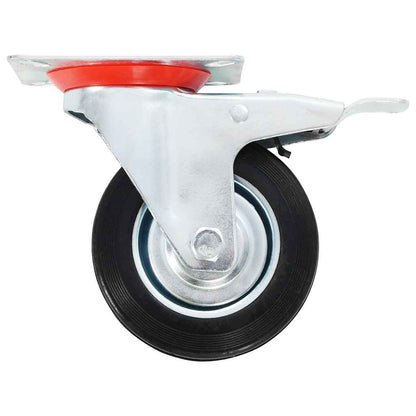 vidaXL 8 pcs Swivel Casters 100 mm 4