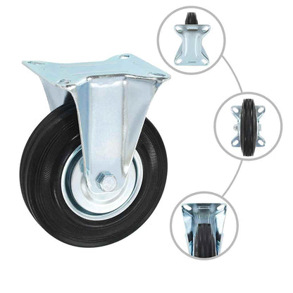 vidaXL 8 pcs Fixed Casters 125 mm 2