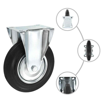 vidaXL 8 pcs Fixed Casters 200 mm 2
