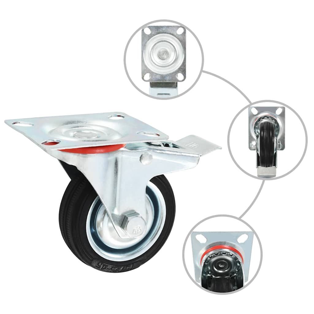 vidaXL 12 pcs Casters 75 mm 2