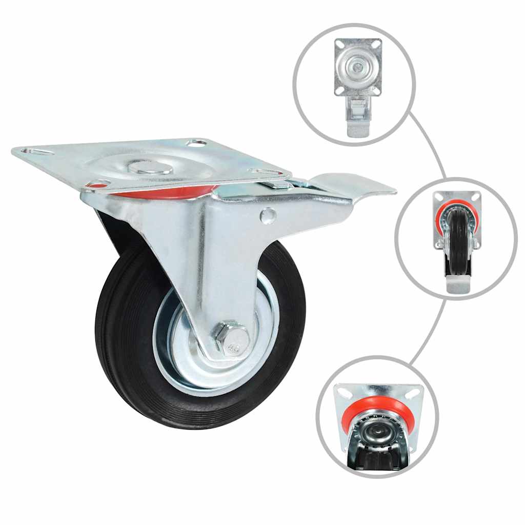 vidaXL 12 pcs Casters 100 mm 2