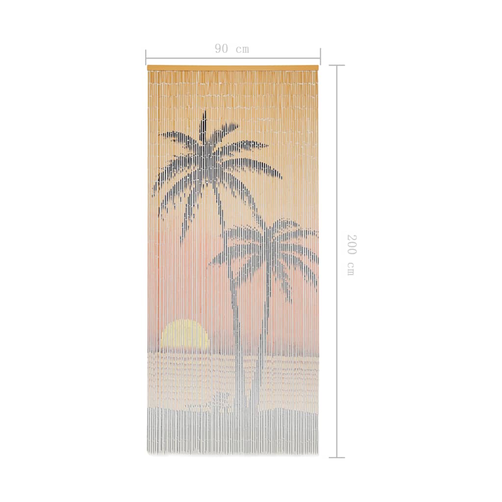vidaXL Insect Door Curtain Bamboo 90x200 cm 5