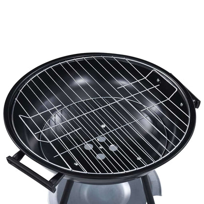 vidaXL Portable XXL Charcoal Kettle BBQ Grill with Wheels 44 cm 5