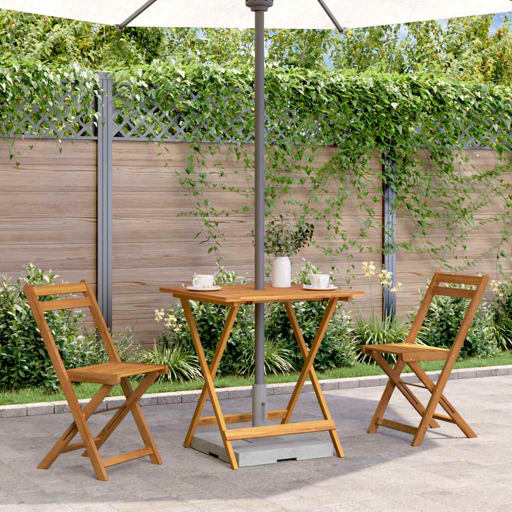 vidaXL Folding Garden Table Solid Acacia Wood