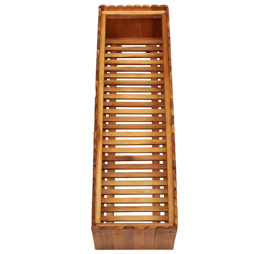 vidaXL Raised Bed | Natural wood colour | Solid acacia wood | Large | Planters 4