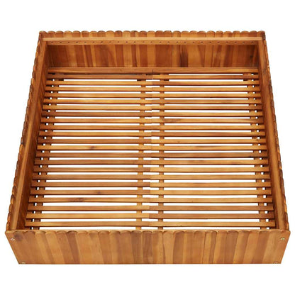 vidaXL Raised Bed | Natural wood colour | Solid acacia wood | Medium | Durable 3