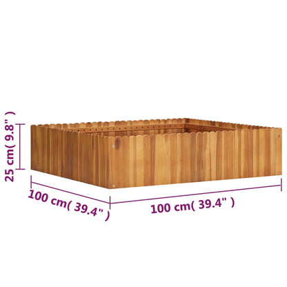 vidaXL Raised Bed | Natural wood colour | Solid acacia wood | Medium | Durable 5