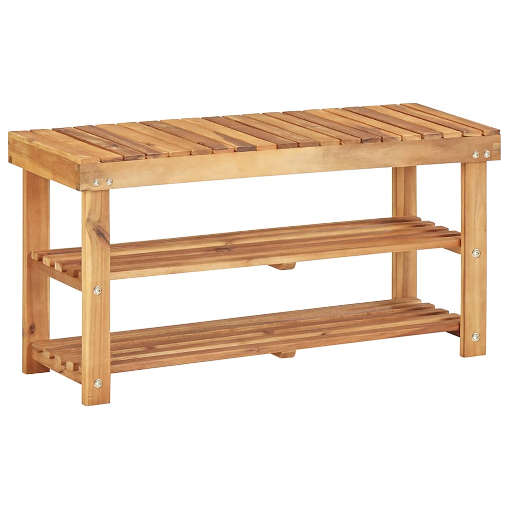 vidaXL Shoe Rack | Natural wood | Solid Acacia Wood | Medium | Shoe Rack 1