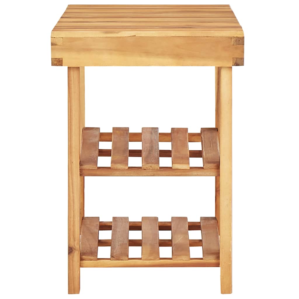vidaXL Shoe Rack | Natural wood | Solid Acacia Wood | Medium | Shoe Rack 3
