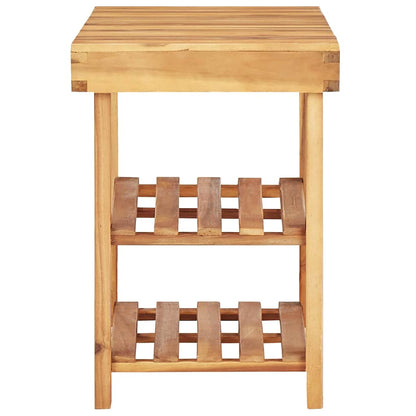 vidaXL Shoe Rack | Natural wood | Solid Acacia Wood | Medium | Shoe Rack 3