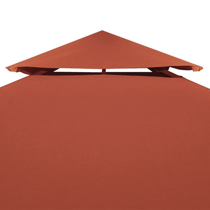 2-Tier Gazebo Top Cover 310 g/m² Terracotta 4 x 3 m