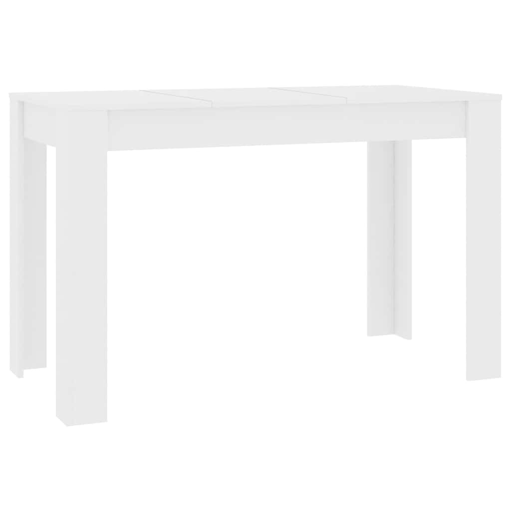 vidaXL Dining Table White 120x60x76 cm Engineered Wood 2