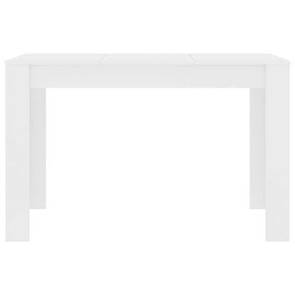 vidaXL Dining Table White 120x60x76 cm Engineered Wood 4