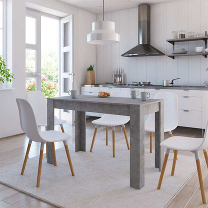 vidaXL Dining Table | Concrete grey | Engineered wood | Standard |  Durable 1
