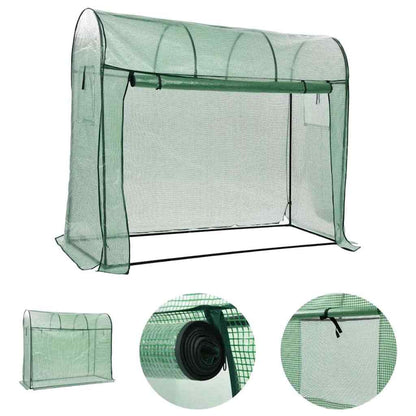 vidaXL Greenhouse with Zippered Door 200x80x170 cm 1