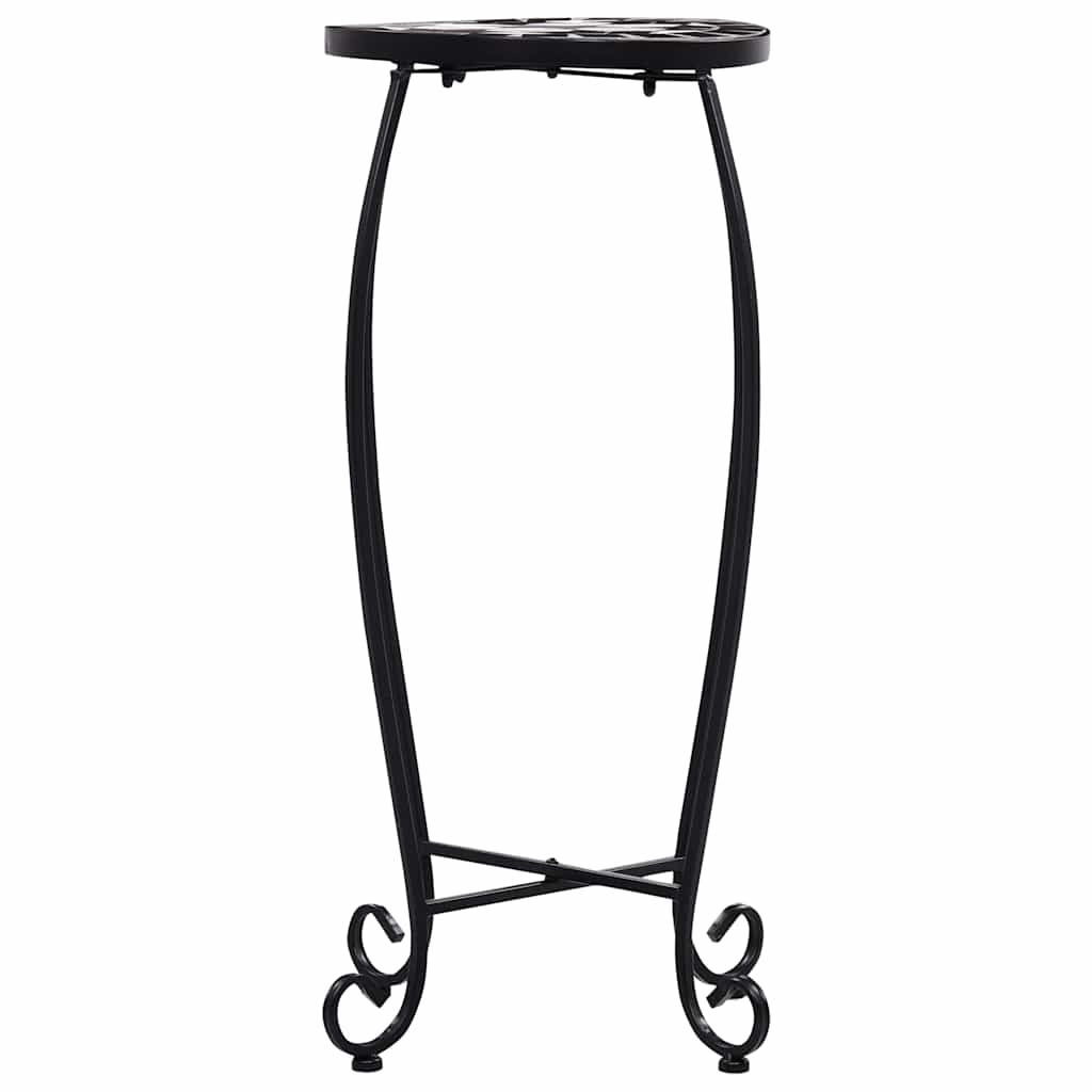 vidaXL Mosaic Tables 3 pcs Black and White Ceramic 6