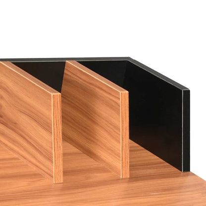 vidaXL Desk | Black and Brown | Engineered Wood and Powder-Coated Steel 5