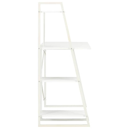 vidaXL Desk | White | Engineered wood, Powder-coated steel | Medium 3